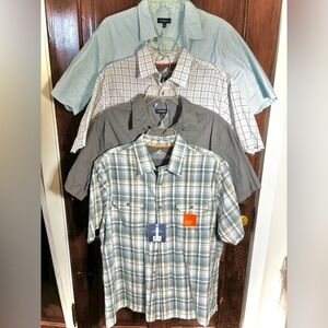 Croft & Barrow Men’s Short Sleeve Shirt Bundle 4 Pieces